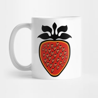 Single Strawberry Heart Berry Indigenous WAWEZHI CANADA Mug